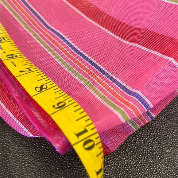 Pink Striped Kids Tote Bag with Sunglasses - Picture 3 of 5